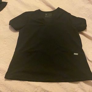 Figs black three pocket Casma scrub top